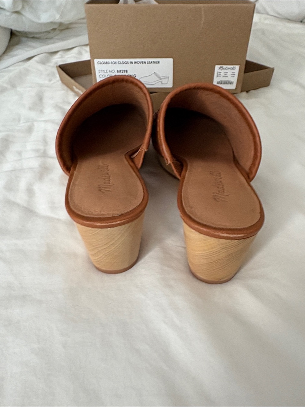 Madewell Woven Leather Mule - Cognac - Picture 4 of 6